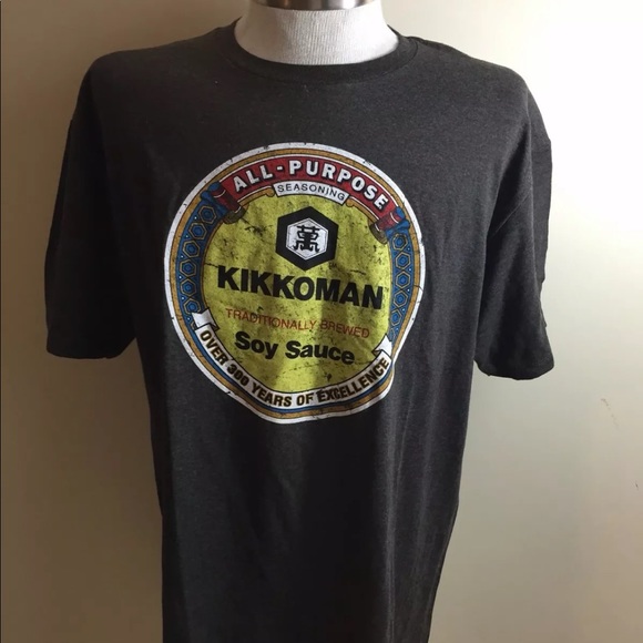 kikkoman Other - New KIKKOMAN Soy Sauce Men's T-Shirt Size L Gray